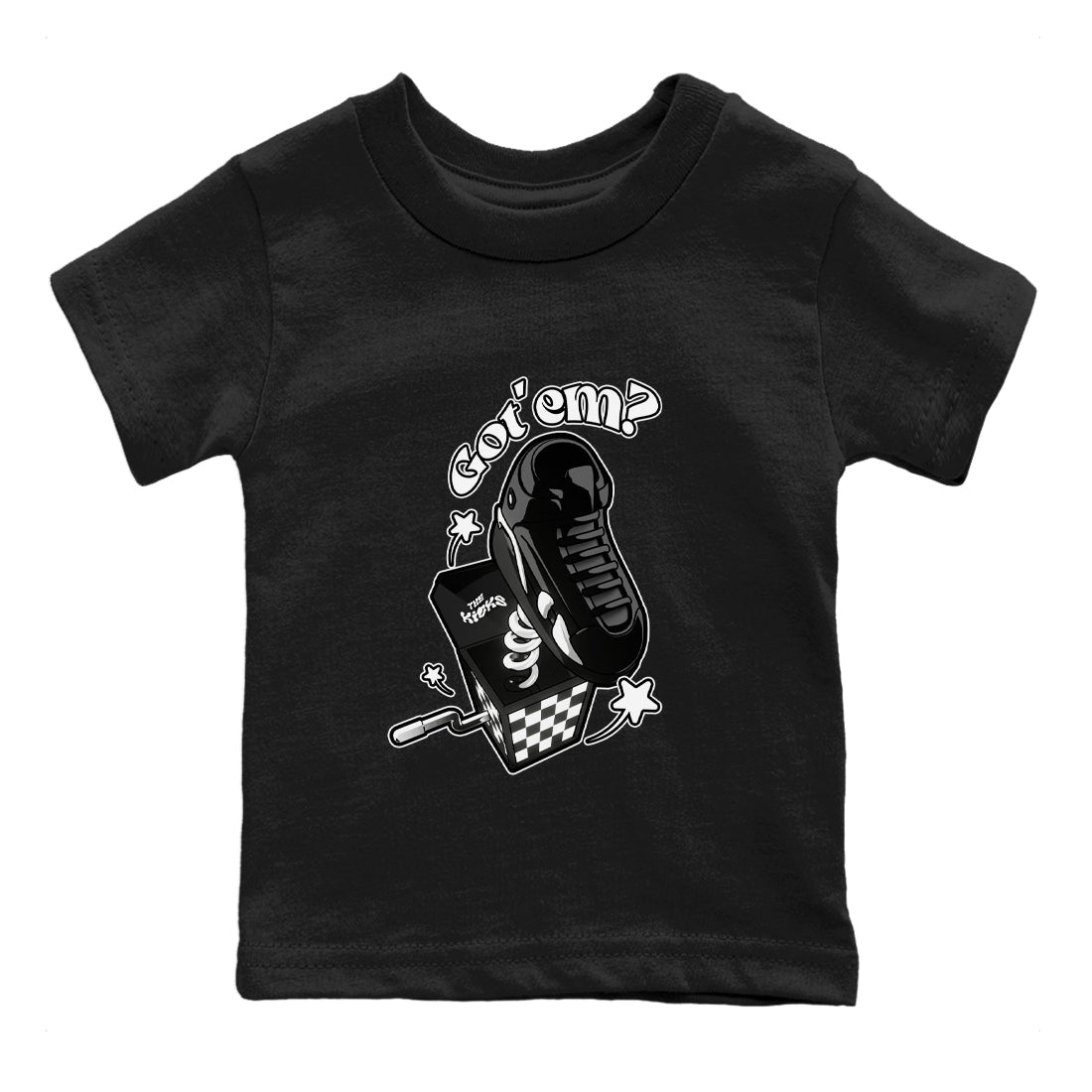 Air Jordan 14 Panda shirt to match jordans Shoe In The Box sneaker tees AJ14 Panda SNRT sneaker release tees baby toddler Black 2 cotton Shirt
