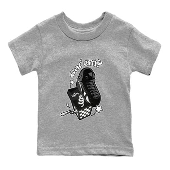 Air Jordan 14 Panda shirt to match jordans Shoe In The Box sneaker tees AJ14 Panda SNRT sneaker release tees baby toddler Heather Grey 2 cotton Shirt