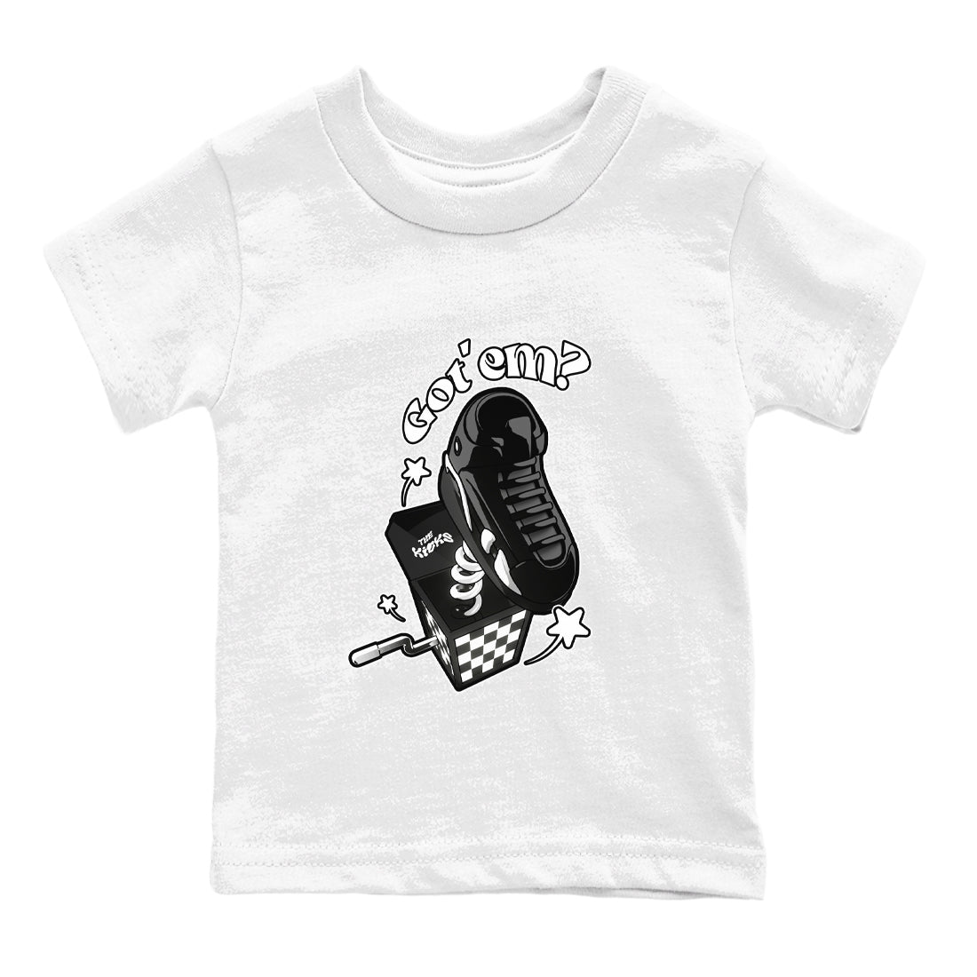 Air Jordan 14 Panda shirt to match jordans Shoe In The Box sneaker tees AJ14 Panda SNRT sneaker release tees baby toddler White 2 cotton Shirt