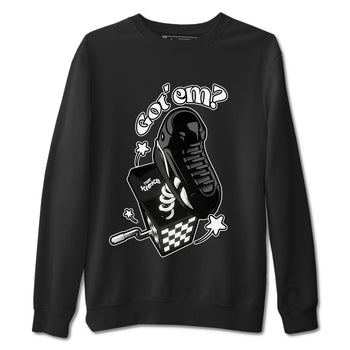 Air Jordan 14 Panda shirt to match jordans Shoe In The Box sneaker tees AJ14 Panda SNRT Sneaker Release Tees unisex cotton Black 2 crew neck shirt