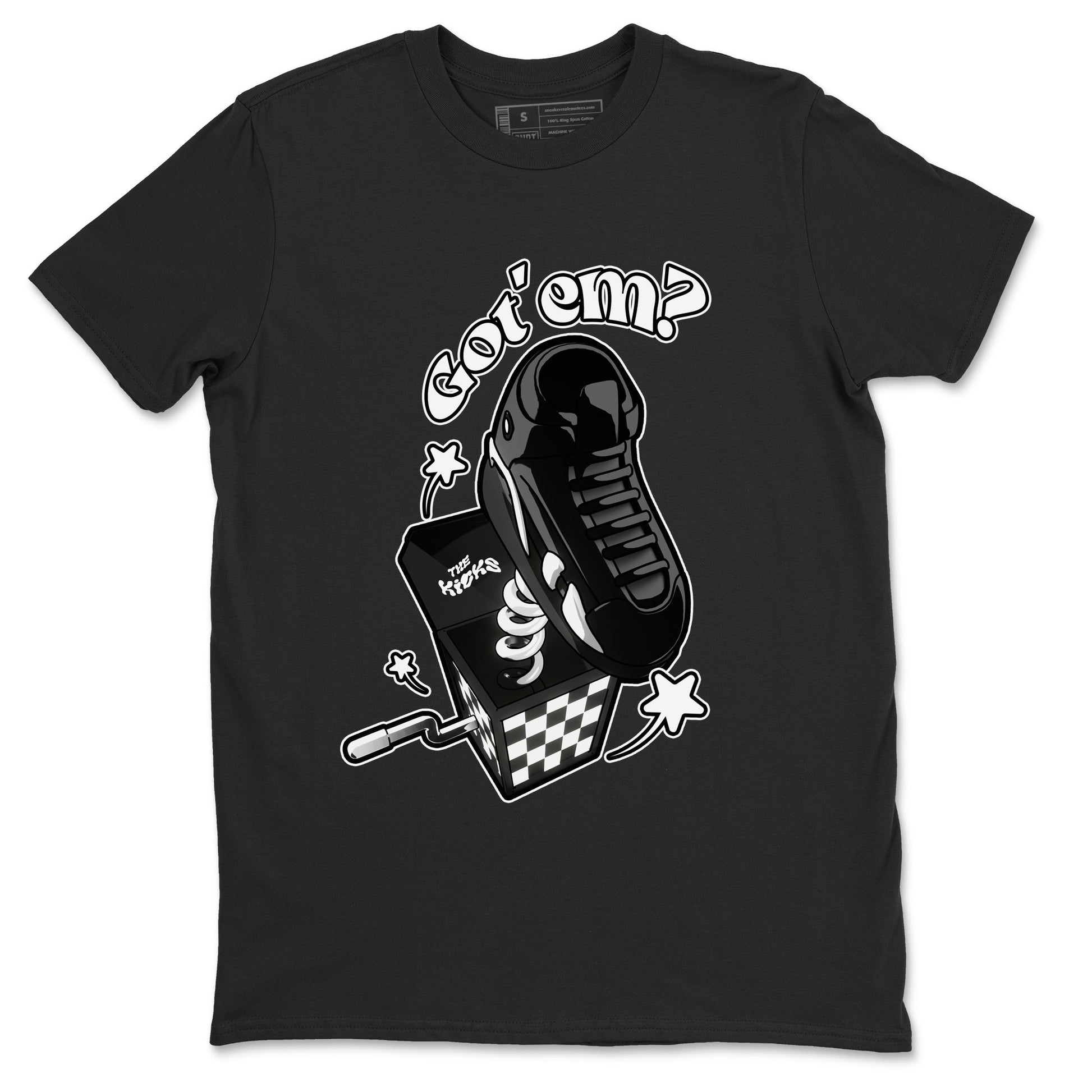 Air Jordan 14 Panda shirt to match jordans Shoe In The Box sneaker tees AJ14 Panda SNRT Sneaker Release Tees unisex cotton Black 2 crew neck shirt