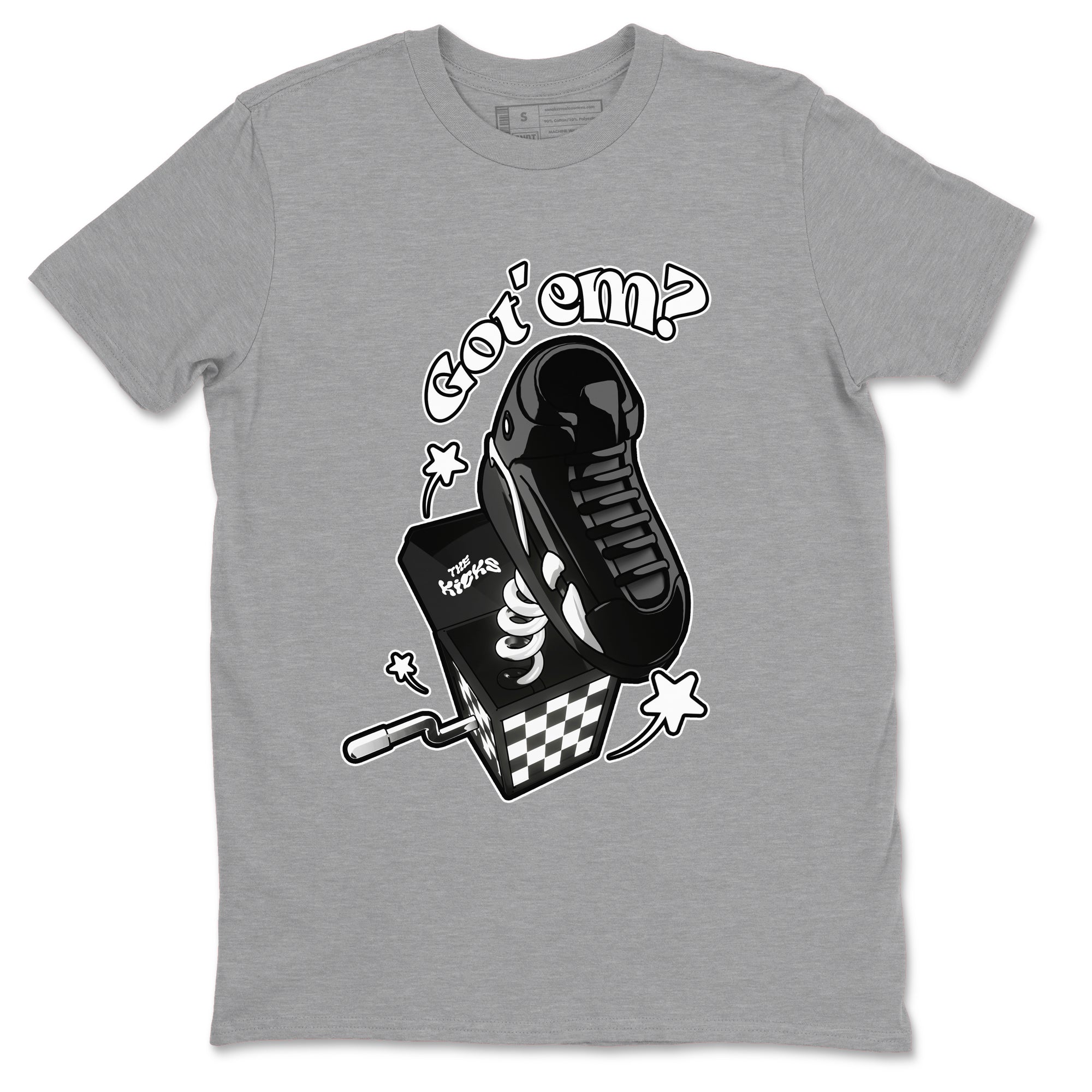 Air Jordan 14 Panda shirt to match jordans Shoe In The Box sneaker tees AJ14 Panda SNRT Sneaker Release Tees unisex cotton Heather Grey 2 crew neck shirt