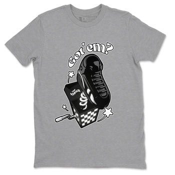 Air Jordan 14 Panda shirt to match jordans Shoe In The Box sneaker tees AJ14 Panda SNRT Sneaker Release Tees unisex cotton Heather Grey 2 crew neck shirt