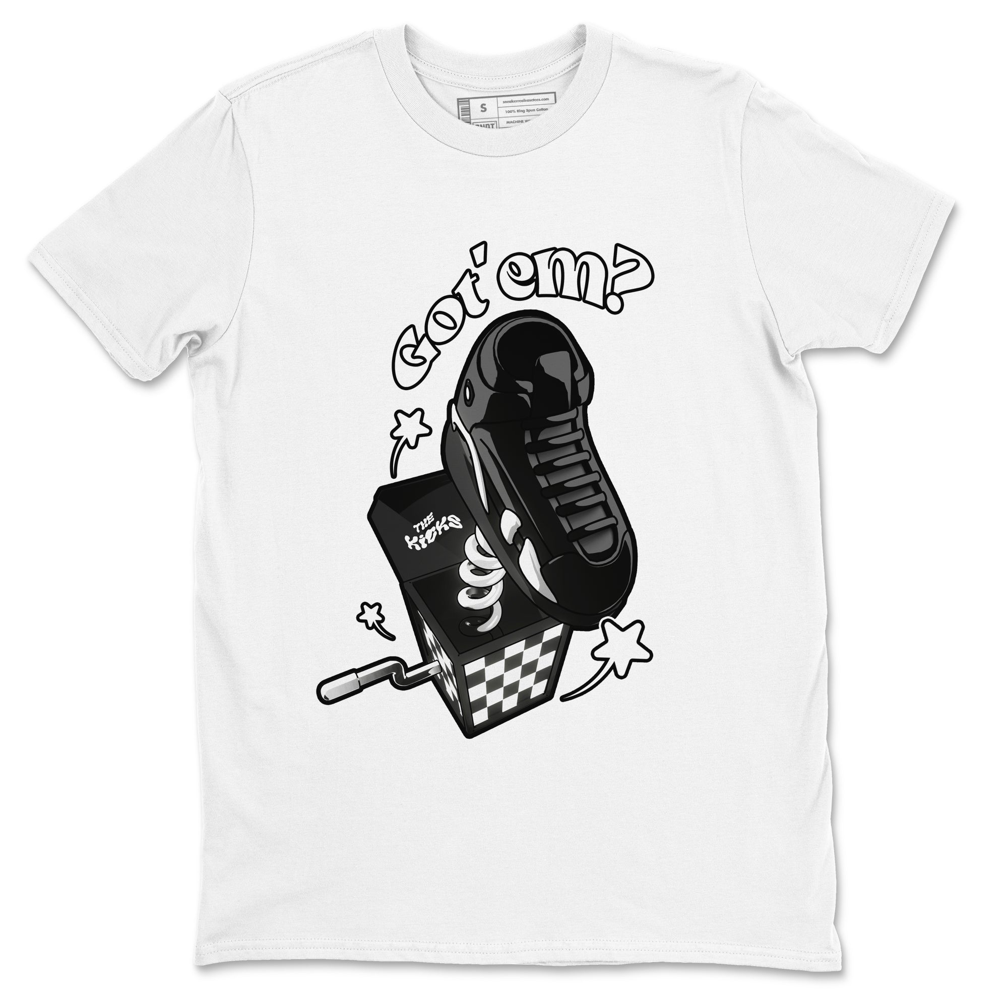 Air Jordan 14 Panda shirt to match jordans Shoe In The Box sneaker tees AJ14 Panda SNRT Sneaker Release Tees unisex cotton White 2 crew neck shirt
