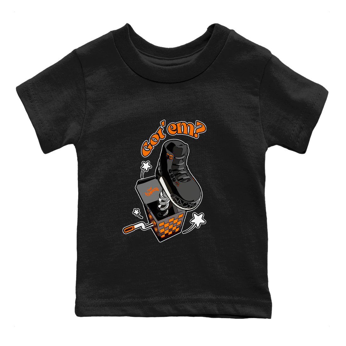Air Jordan 3 Fear shirt to match jordans Shoe In The Box sneaker tees AJ3 Fear SNRT Sneaker Release Tees Baby Toddler Black 2 T-Shirt