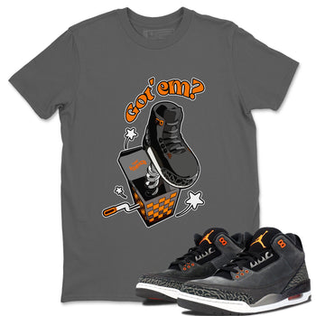 Air Jordan 3 Fear shirt to match jordans Shoe In The Box sneaker tees AJ3 Fear SNRT Sneaker Release Tees Unisex Cool Grey 1 T-Shirt
