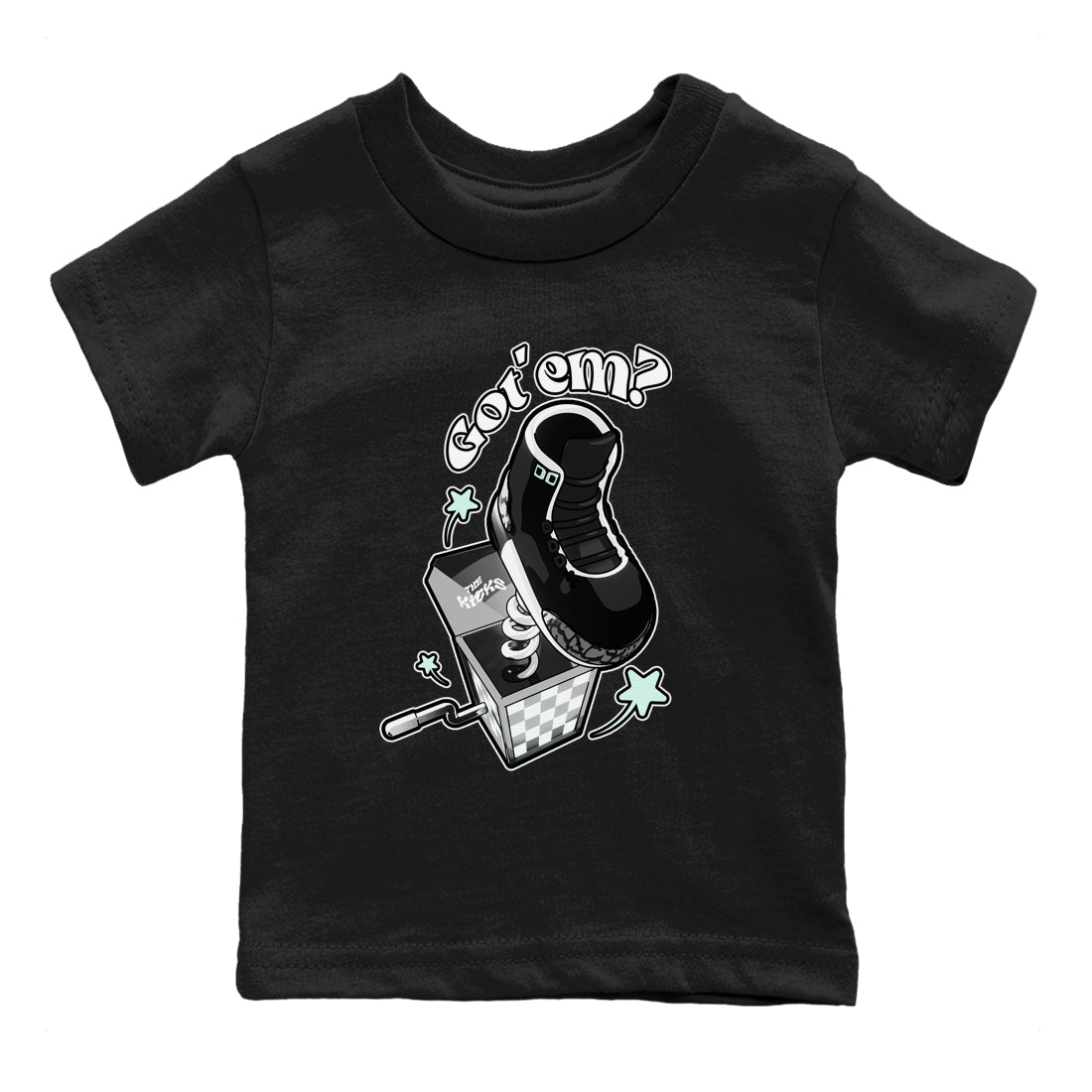 3s Green Glow shirt to match jordans Shoe In The Box sneaker tees Air Jordan 3 Green Glow SNRT sneaker release tees baby toddler Black 2 cotton Shirt