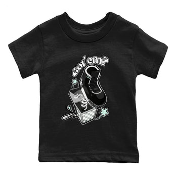 3s Green Glow shirt to match jordans Shoe In The Box sneaker tees Air Jordan 3 Green Glow SNRT sneaker release tees baby toddler Black 2 cotton Shirt