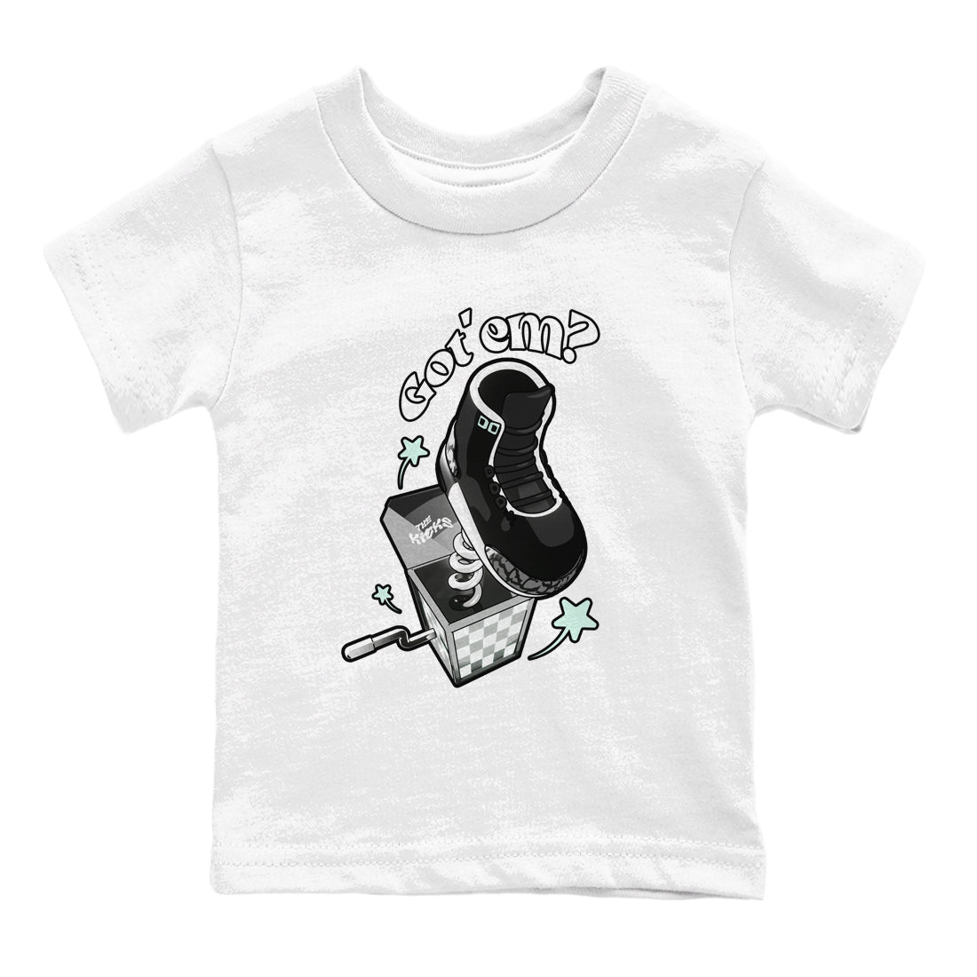 3s Green Glow shirt to match jordans Shoe In The Box sneaker tees Air Jordan 3 Green Glow SNRT sneaker release tees baby toddler White 2 cotton Shirt