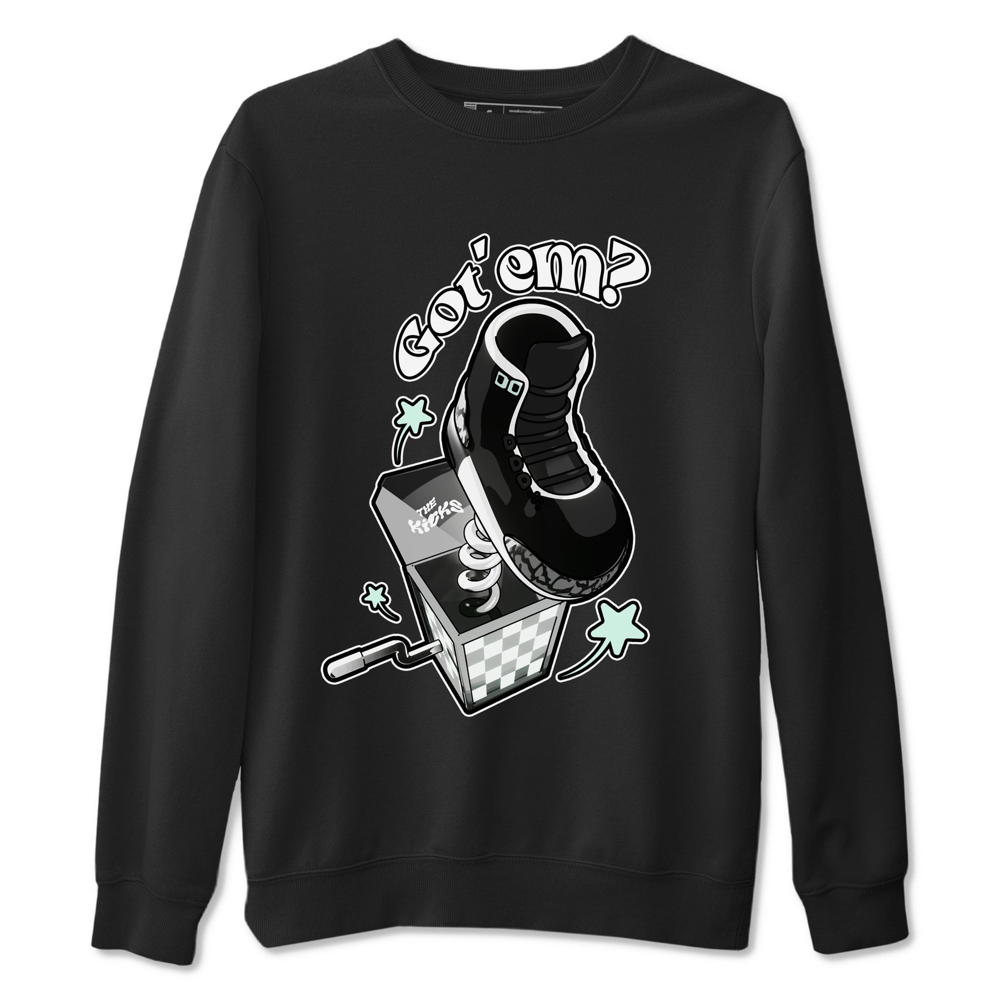 3s Green Glow shirt to match jordans Shoe In The Box sneaker tees Air Jordan 3 Green Glow SNRT Sneaker Release Tees unisex cotton Black 2 crew neck shirt