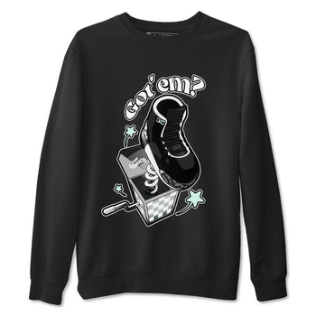 3s Green Glow shirt to match jordans Shoe In The Box sneaker tees Air Jordan 3 Green Glow SNRT Sneaker Release Tees unisex cotton Black 2 crew neck shirt