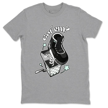 3s Green Glow shirt to match jordans Shoe In The Box sneaker tees Air Jordan 3 Green Glow SNRT Sneaker Release Tees unisex cotton Heather Grey 2 crew neck shirt