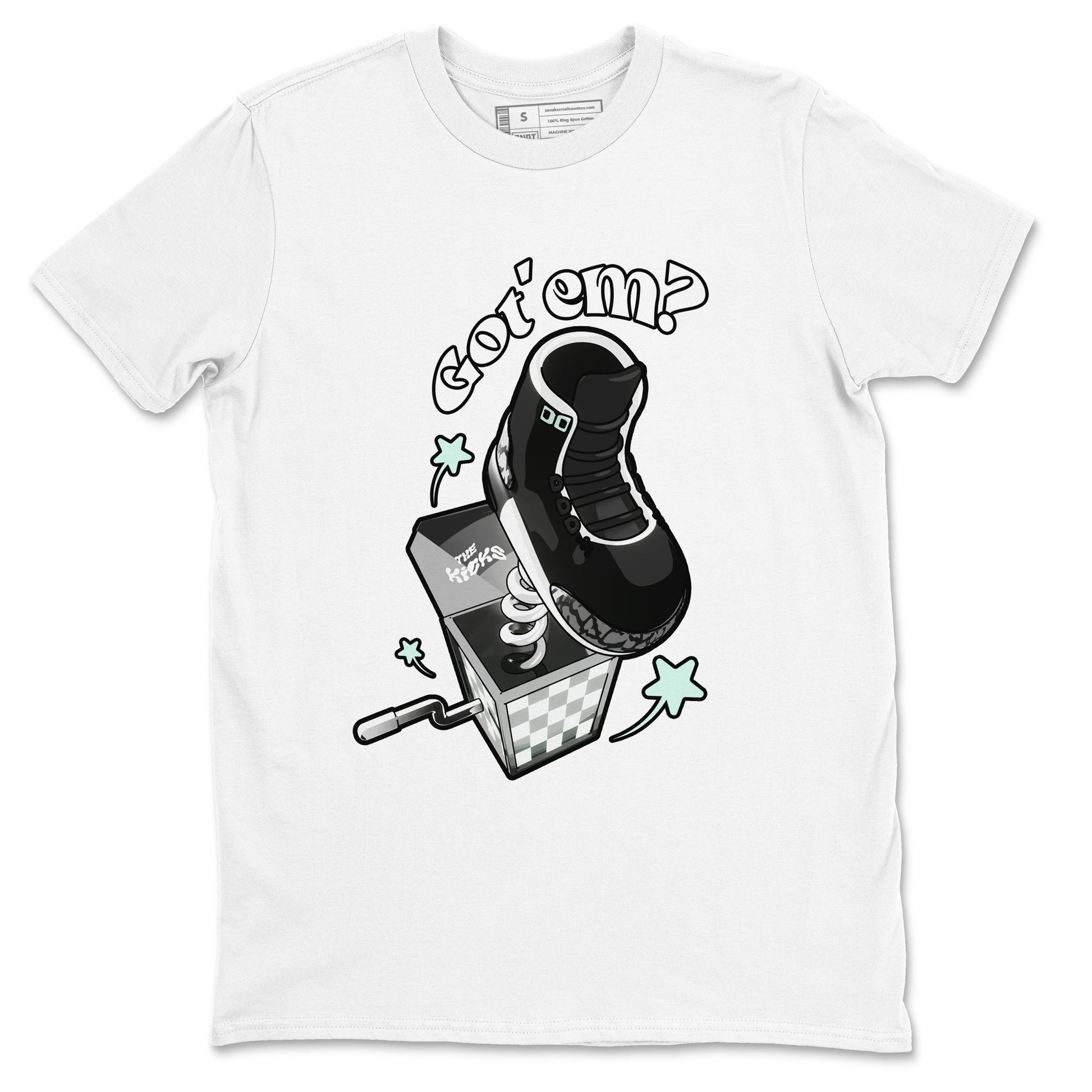 3s Green Glow shirt to match jordans Shoe In The Box sneaker tees Air Jordan 3 Green Glow SNRT Sneaker Release Tees unisex cotton White 2 crew neck shirt