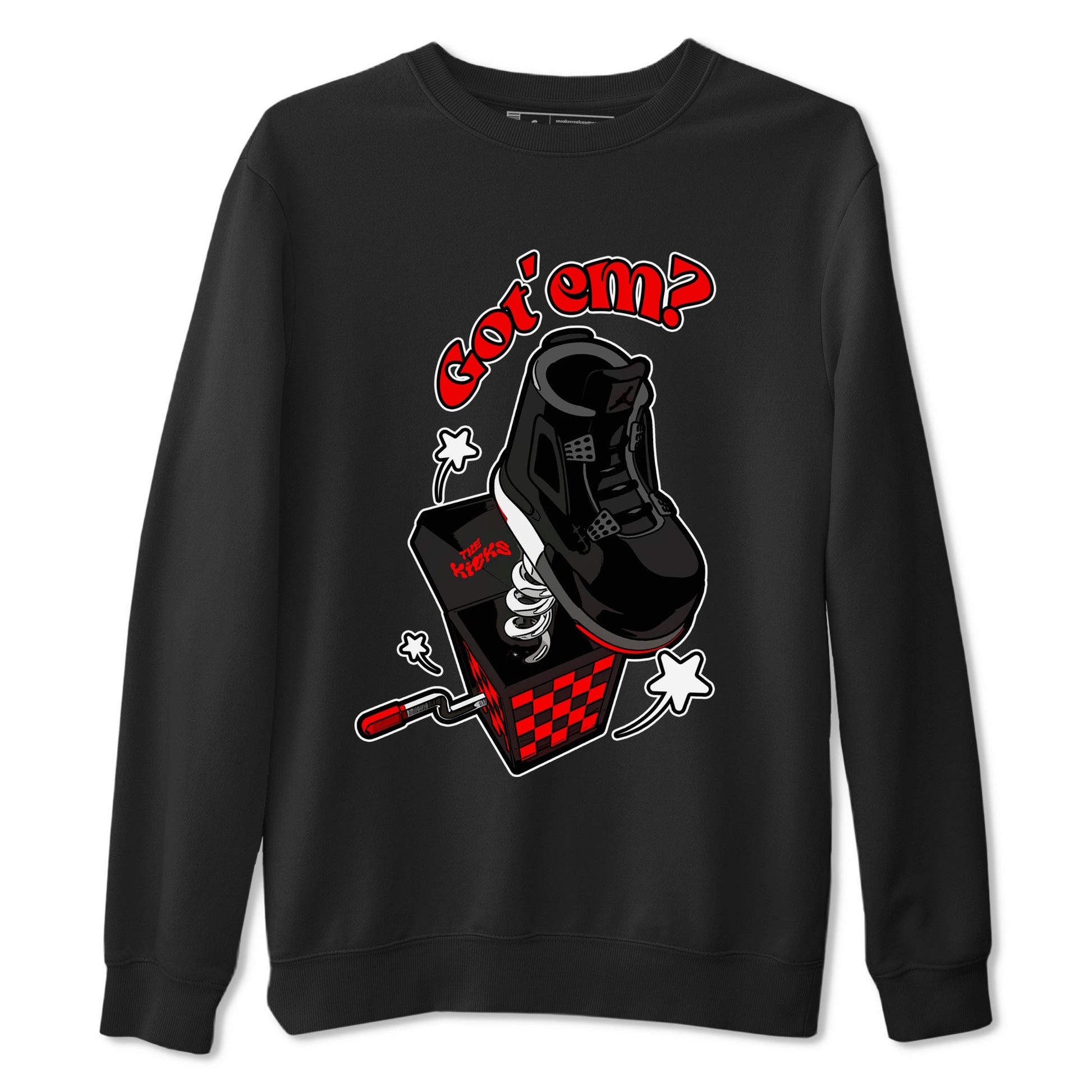 4s Bred Reimagined shirt to match jordans Shoe In The Box sneaker tees Air Jordan 4 Bred Reimagined SNRT Sneaker Release Tees Unisex Black 2 T-Shirt