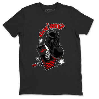 4s Bred Reimagined shirt to match jordans Shoe In The Box sneaker tees Air Jordan 4 Bred Reimagined SNRT Sneaker Release Tees Unisex Black 2 T-Shirt