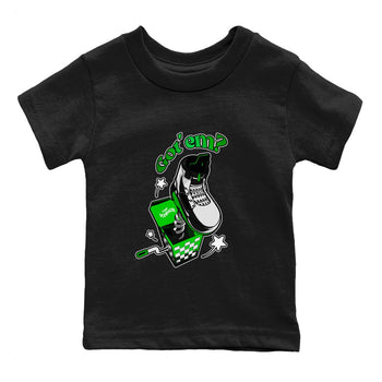 Air Jordan 5 Lucky Green shirt to match jordans Shoe In The Box sneaker tees AJ5 Lucky Green SNRT Sneaker Release Tees Baby Toddler Black 2 T-Shirt