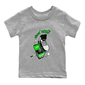 Air Jordan 5 Lucky Green shirt to match jordans Shoe In The Box sneaker tees AJ5 Lucky Green SNRT Sneaker Release Tees Baby Toddler Heather Grey 2 T-Shirt