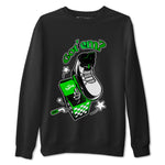 Air Jordan 5 Lucky Green shirt to match jordans Shoe In The Box sneaker tees AJ5 Lucky Green SNRT Sneaker Release Tees Unisex Black 2 T-Shirt