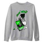 Air Jordan 5 Lucky Green shirt to match jordans Shoe In The Box sneaker tees AJ5 Lucky Green SNRT Sneaker Release Tees Unisex Heather Grey 2 T-Shirt