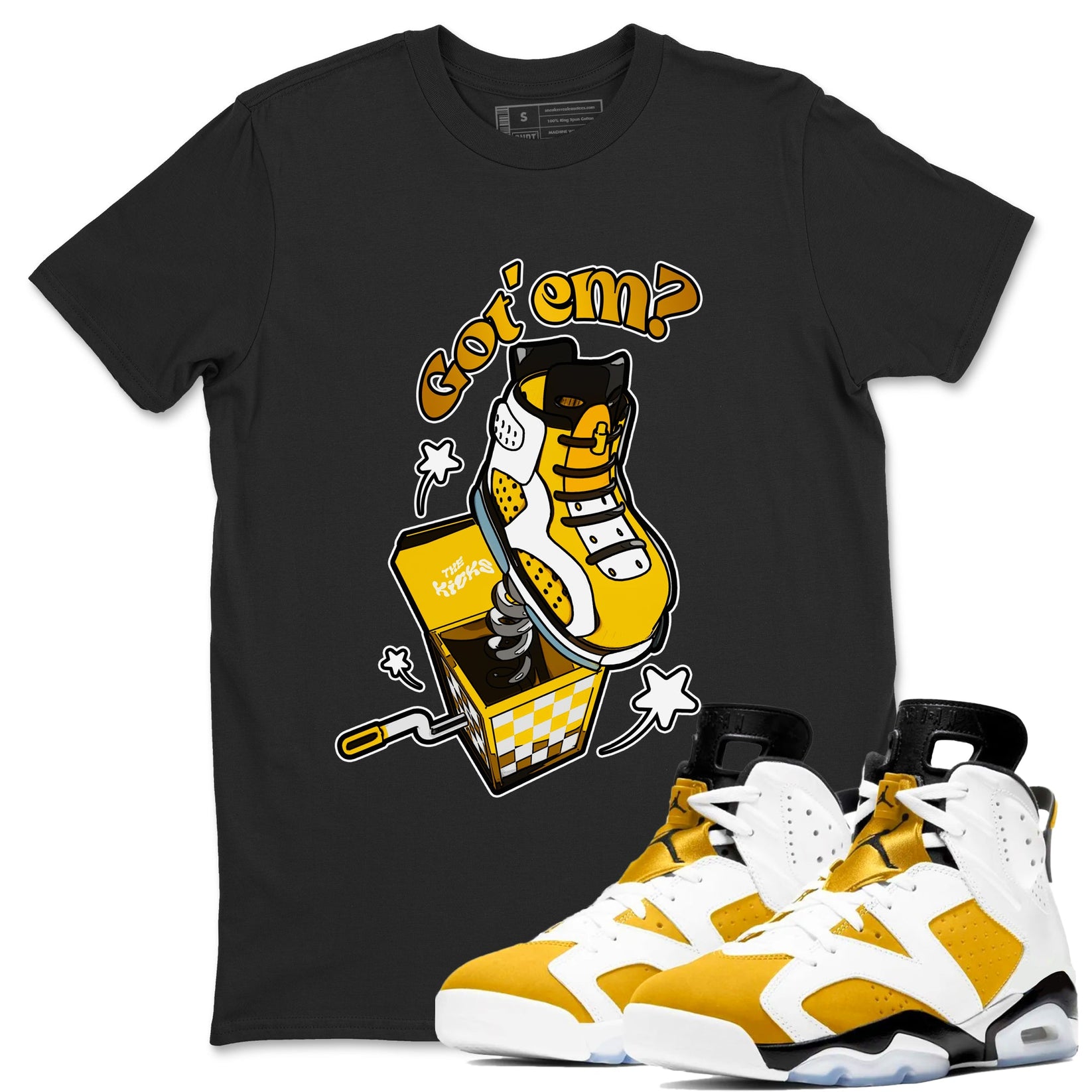 Air Jordan 6 Yellow Ochre | Shoe In The Box Unisex T-Shirt | SNRT ...
