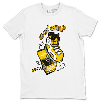 Air Jordan 6 Yellow Ochre shirt to match jordans Shoe In The Box sneaker tees AJ6 Yellow Ochre SNRT Sneaker Release Tees Unisex White 2 T-Shirt
