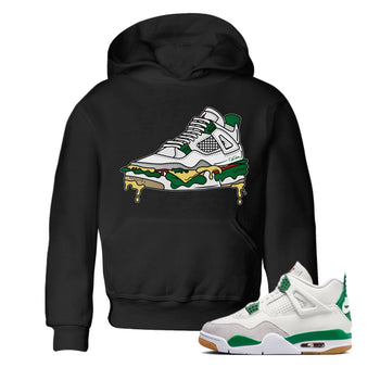Air Jordan 4 Pine Green Shoe Sandwich Baby and Kids Sneaker Tees AJ4 Pine Green Kids Sneaker Tees Washing and Care Tip
