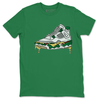 Jordan 4 Pine Green SB Sneaker Match Tees Shoe Sandwich Sneaker Tees AJ4 Pine Green SB Sneaker Tees Sneaker Release Shirts Unisex Shirts Kelly Green 2