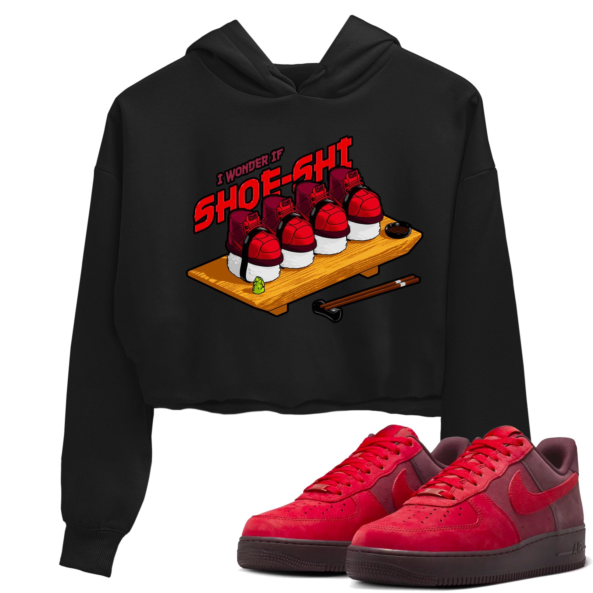 Air Force 1 Layers of Love shirt to match jordans Shoe-Shi sneaker tees af1 Layers of Love SNRT Sneaker Release Tees Black 1 crop length shirt