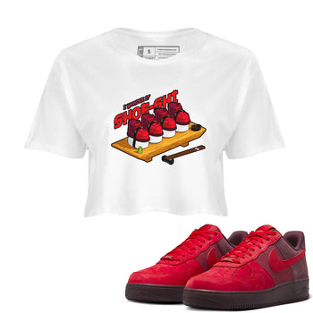 Air Force 1 Layers of Love shirt to match jordans Shoe-Shi sneaker tees af1 Layers of Love SNRT Sneaker Release Tees White 1 crop length shirt