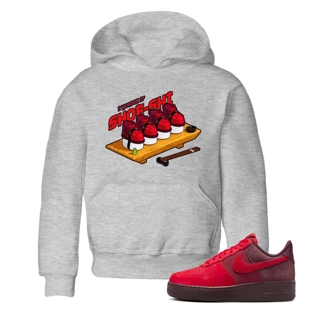 Air Force 1 Layers of Love shirt to match jordans Shoe-Shi sneaker tees af1 Layers of Love SNRT sneaker release tees baby toddler Heather Grey 1 cotton Shirt