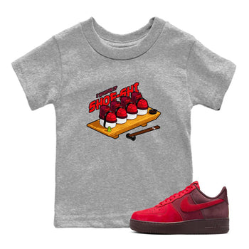 Air Force 1 Layers of Love shirt to match jordans Shoe-Shi sneaker tees af1 Layers of Love SNRT sneaker release tees baby toddler Heather Grey 1 cotton Shirt