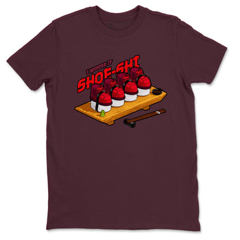 Air Force 1 Layers of Love shirt to match jordans Shoe-Shi sneaker tees af1 Layers of Love SNRT Sneaker Release Tees unisex cotton Maroon 2 crew neck shirt