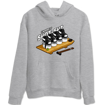 1s Black White shirt to match jordans Shoe-Shi sneaker tees Air Jordan 1 High OG Black White SNRT Sneaker Release Tees unisex cotton Heather Grey 2 crew neck shirt