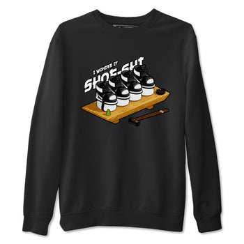 1s Black White shirt to match jordans Shoe-Shi sneaker tees Air Jordan 1 High OG Black White SNRT Sneaker Release Tees unisex cotton Black 2 crew neck shirt