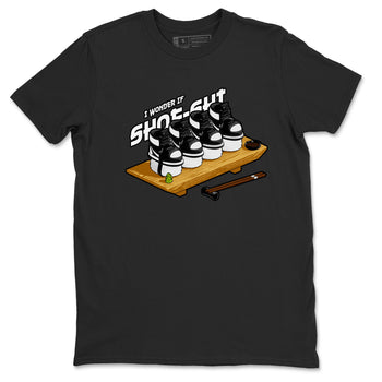 1s Black White shirt to match jordans Shoe-Shi sneaker tees Air Jordan 1 High OG Black White SNRT Sneaker Release Tees unisex cotton Black 2 crew neck shirt