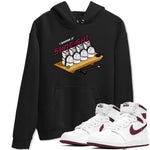 1s Metallic Burgundy shirt to match jordans Shoe-Shi sneaker tees AJ1 Metallic Burgundy SNRT Sneaker Release Tees Unisex Black 1 T-Shirt