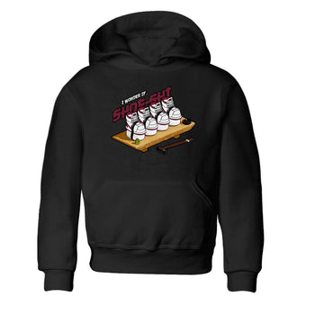1s Metallic Burgundy shirt to match jordans Shoe-Shi sneaker tees AJ1 Metallic Burgundy SNRT Sneaker Release Tees Baby Toddler Black 2 T-Shirt