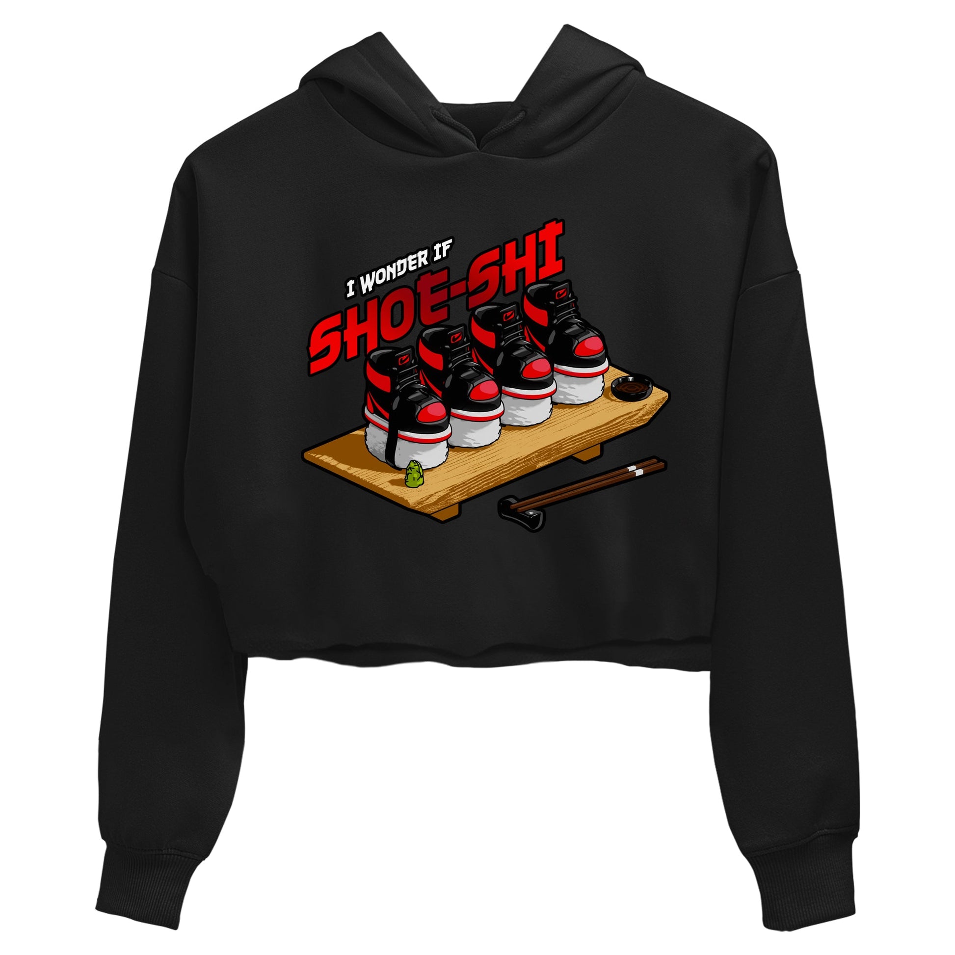 Air Jordan 1 Satin Bred shirt to match jordans Shoe-Shi sneaker tees AJ1 Satin Bred SNRT Sneaker Release Tees Black 2 Crop T-Shirt
