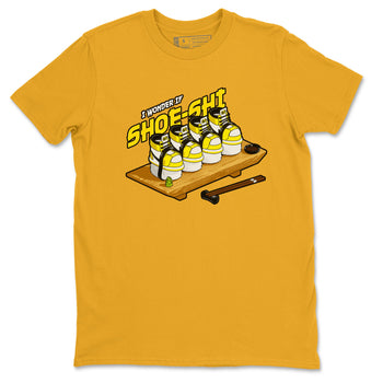 1s Yellow Ochre shirt to match jordans Shoe-Shi sneaker tees Air Jordan 1 Yellow Ochre SNRT Sneaker Release Tees unisex cotton Gold 2 crew neck shirt
