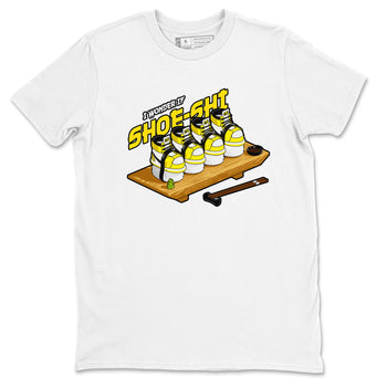 1s Yellow Ochre shirt to match jordans Shoe-Shi sneaker tees Air Jordan 1 Yellow Ochre SNRT Sneaker Release Tees unisex cotton White 2 crew neck shirt