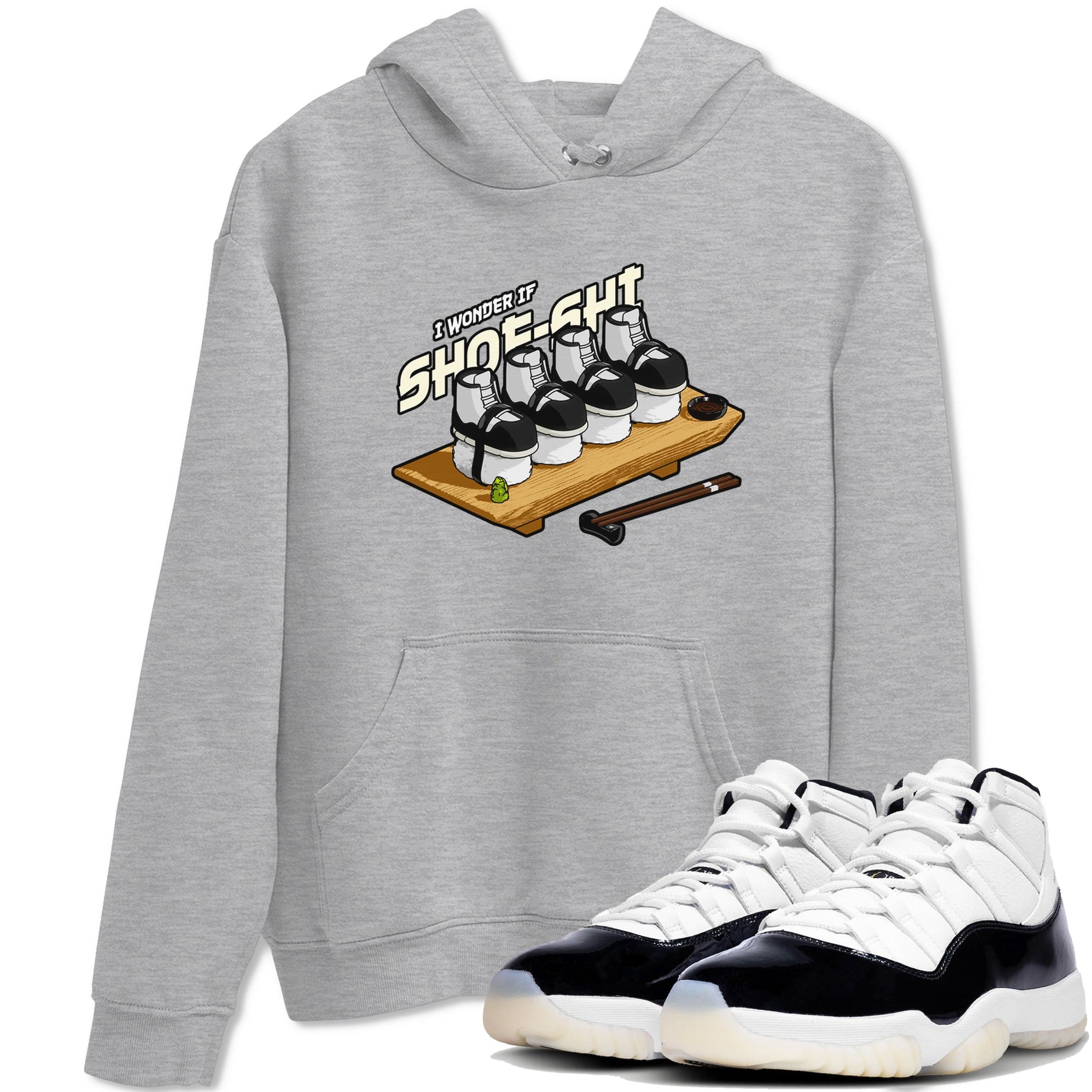 Air Jordan 11 Gratitude shirt to match jordans Shoe-Shi sneaker tees AJ11 Gratitude SNRT Sneaker Release Tees Unisex Heather Grey 1 T-Shirt
