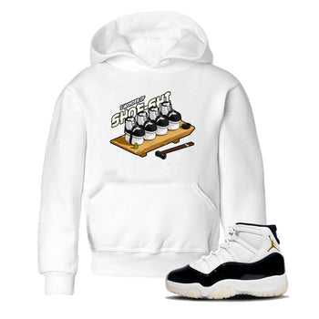 Air Jordan 11 Gratitude shirt to match jordans Shoe-Shi sneaker tees AJ11 Gratitude SNRT Sneaker Release Tees Baby Toddler White 1 T-Shirt