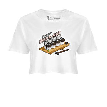 Air Jordan 11 Neapolitan shirt to match jordans Shoe-Shi sneaker tees AJ11 Neapolitan SNRT Sneaker Release Tees White 2 Crop T-Shirt