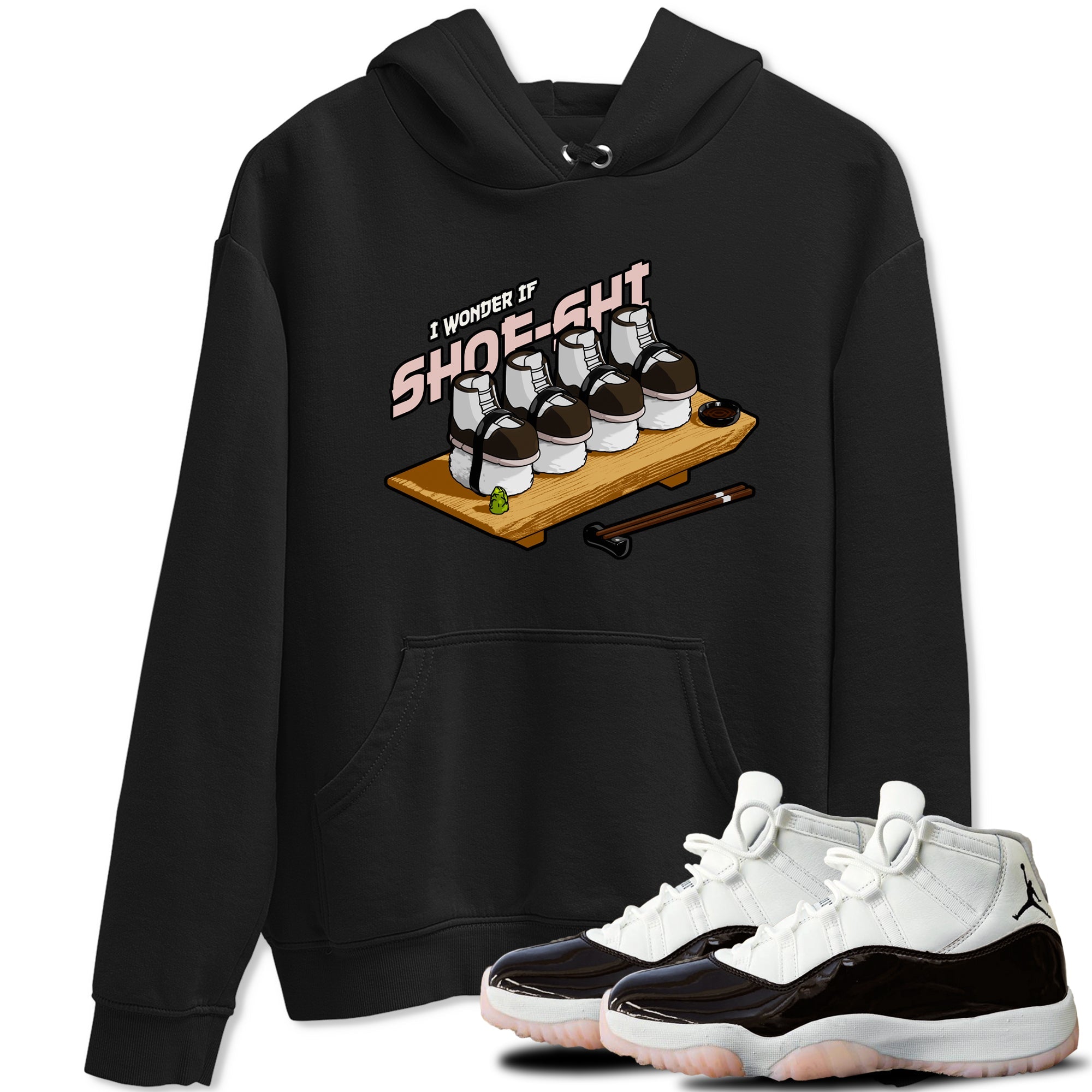 Air Jordan 11 Neapolitan shirt to match jordans Shoe-Shi sneaker tees AJ11 Neapolitan SNRT Sneaker Release Tees Unisex Black 1 T-Shirt