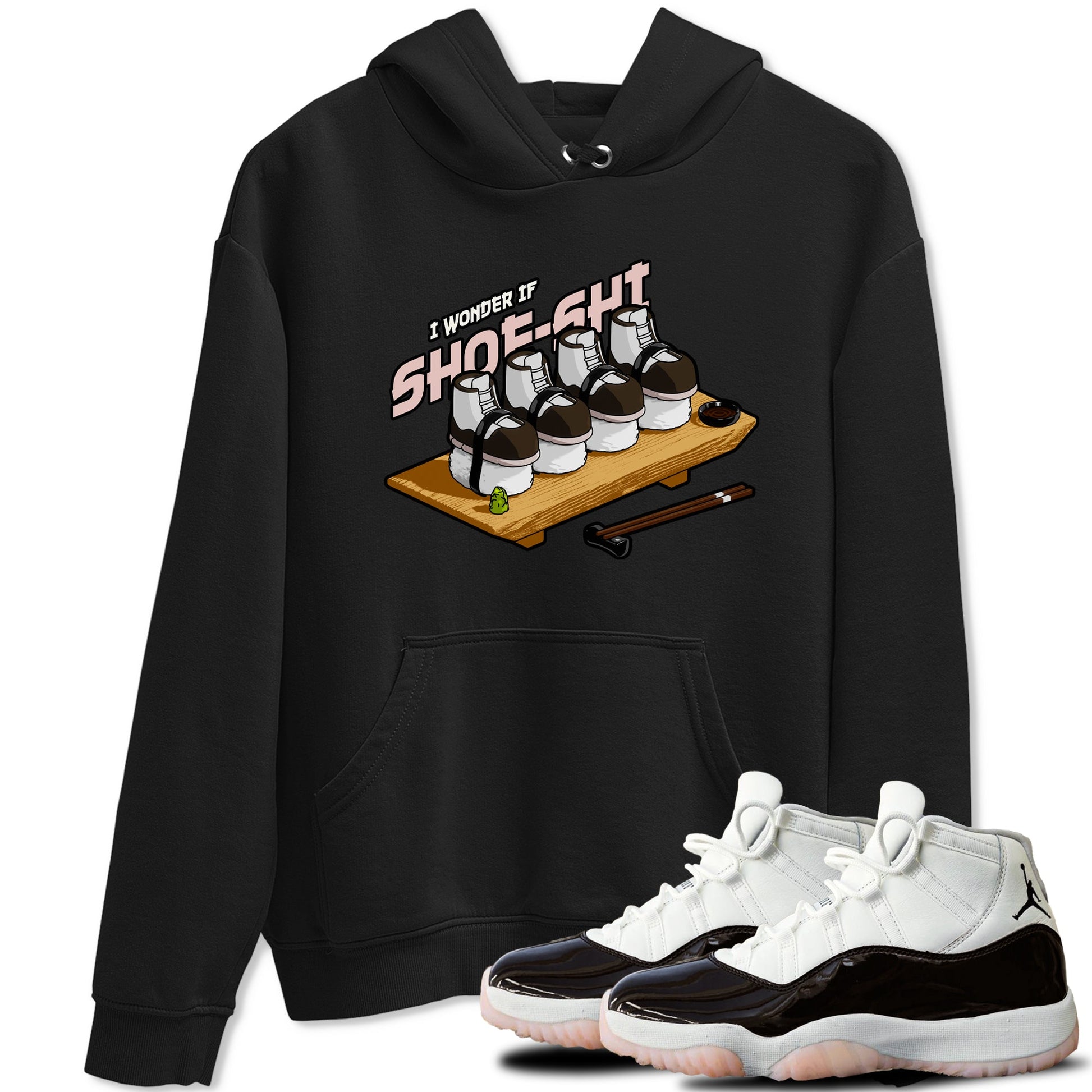 Air Jordan 11 Neapolitan shirt to match jordans Shoe-Shi sneaker tees AJ11 Neapolitan SNRT Sneaker Release Tees Unisex Black 1 T-Shirt
