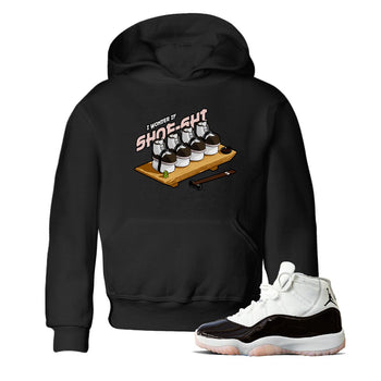 Air Jordan 11 Neapolitan shirt to match jordans Shoe-Shi sneaker tees AJ11 Neapolitan SNRT Sneaker Release Tees Baby Toddler Black 1 T-Shirt