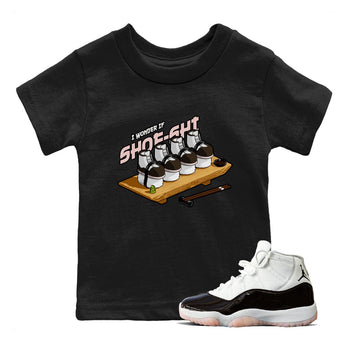 Air Jordan 11 Neapolitan shirt to match jordans Shoe-Shi sneaker tees AJ11 Neapolitan SNRT Sneaker Release Tees Baby Toddler Black 1 T-Shirt