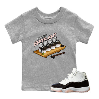 Air Jordan 11 Neapolitan shirt to match jordans Shoe-Shi sneaker tees AJ11 Neapolitan SNRT Sneaker Release Tees Baby Toddler Heather Grey 1 T-Shirt