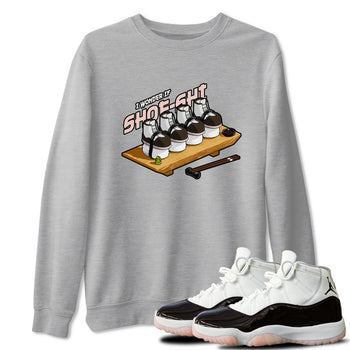 Air Jordan 11 Neapolitan shirt to match jordans Shoe-Shi sneaker tees AJ11 Neapolitan SNRT Sneaker Release Tees Unisex Heather Grey 1 T-Shirt
