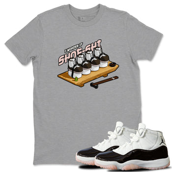 Air Jordan 11 Neapolitan shirt to match jordans Shoe-Shi sneaker tees AJ11 Neapolitan SNRT Sneaker Release Tees Unisex Heather Grey 1 T-Shirt